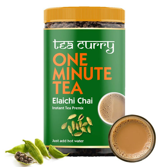 Teacurry Elaichi Instant Tea Premix - Premium Cardamom Premix Tea with Real Elaichi