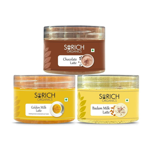 Sorich Organics Chocolate Badam Milk Golden Latte Jars Combo TrueCure