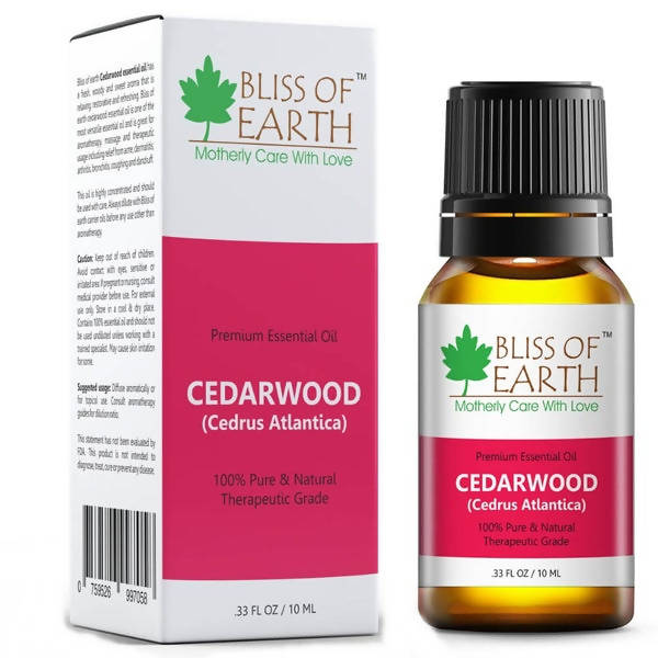 Bliss of Earth Premium Essential Oil Cedarwood 