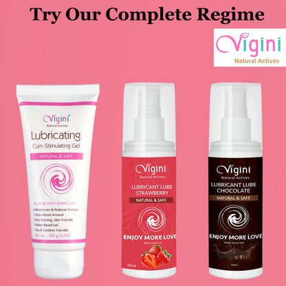 Vigini Intimate Strawberry Lubricant Personal Lube Water Based Gel