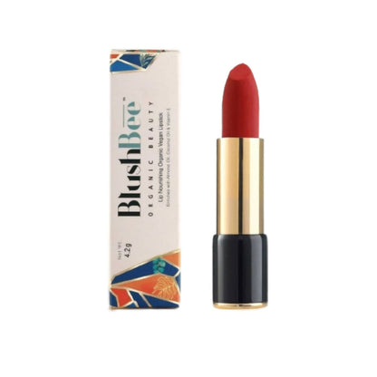 BlushBee Organic Beauty Lip Nourishing Vegan Lipstick - Party Red