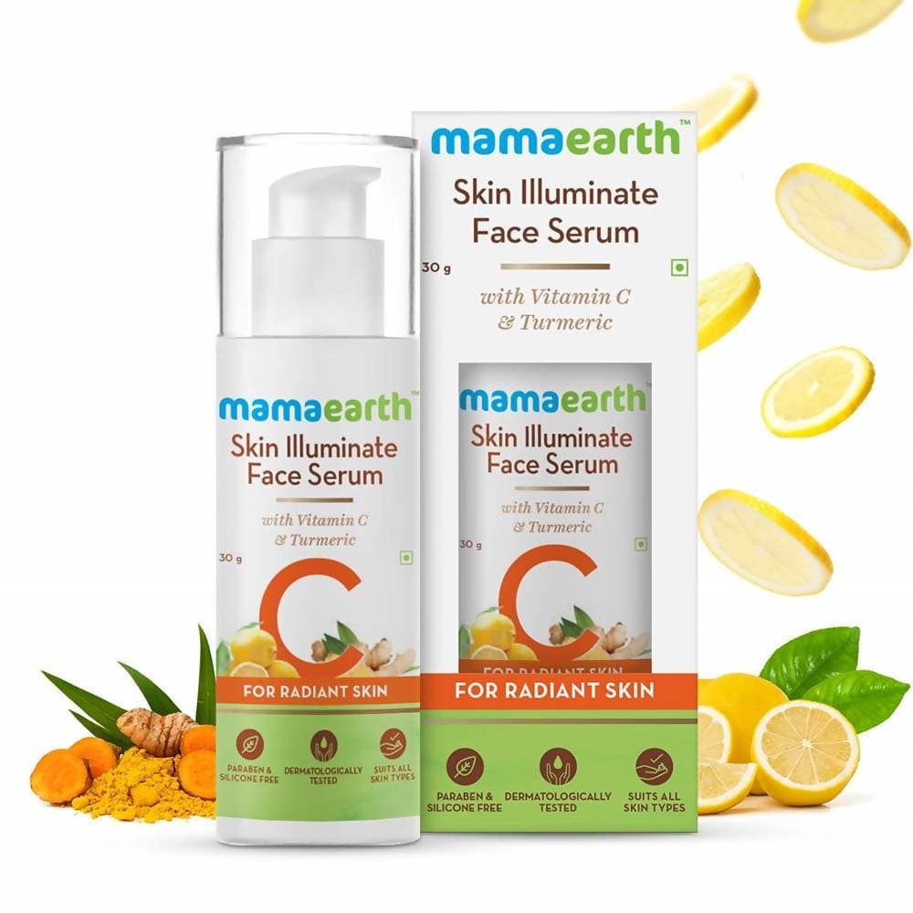 Mamaearth Skin Illuminate Face Serum With Vitamin C & Turmeric For Radiant Skin