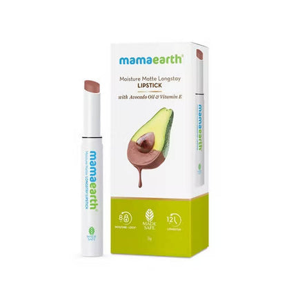 Mamaearth Moisture Matte Long Stay Lipstick-Espresso Brown