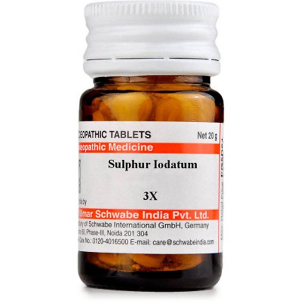 Dr. Willmar Schwabe India Sulphur Iodatum Trituration Tablet 3X 