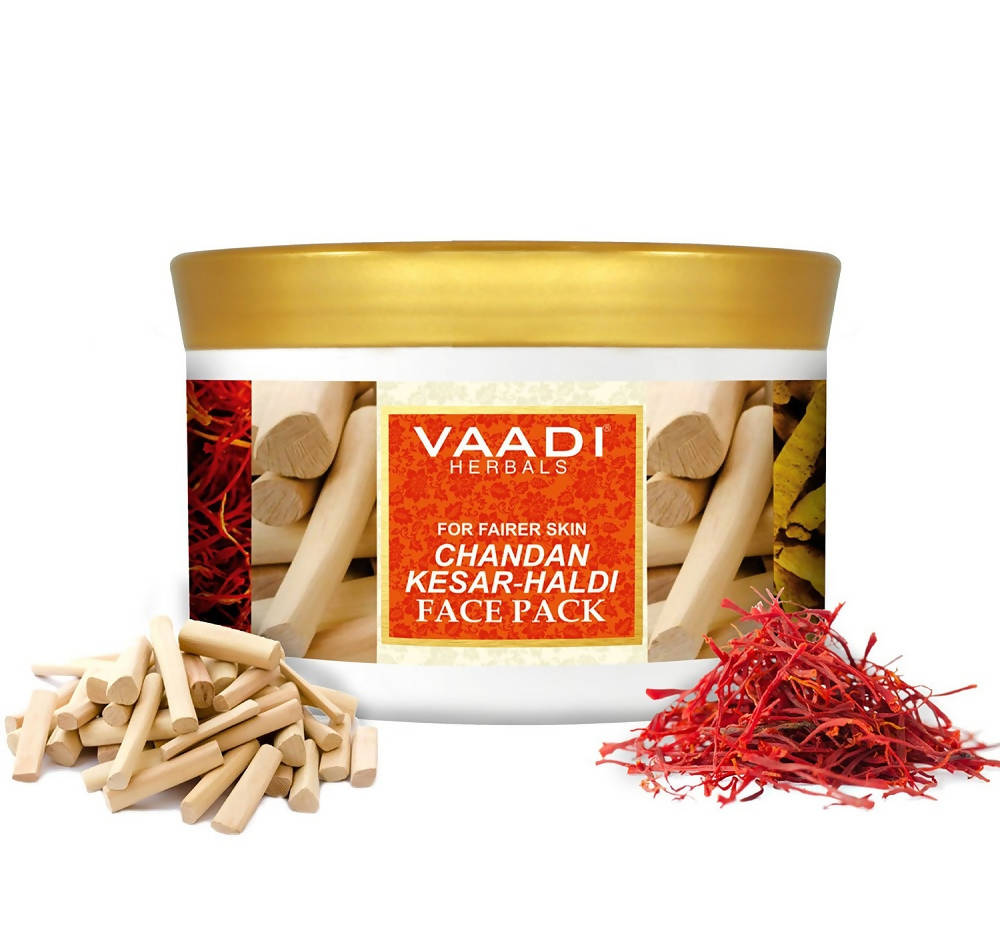 Vaadi Herbals Chandan Kesar Haldi Face Pack TrueCure