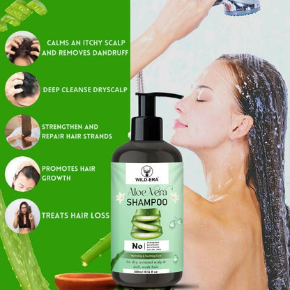 Wildera Natural Aloevera Herbal Hair Cleanser/Shampoo