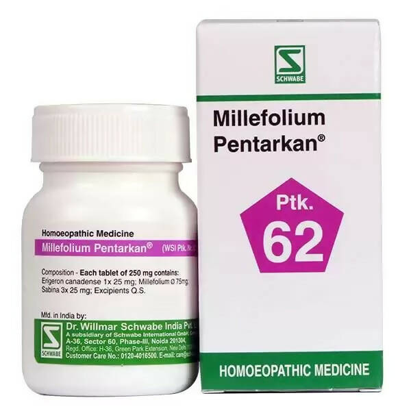 Dr. Willmar Schwabe India Millefolium Pentarkan Ptk 62 Tablets