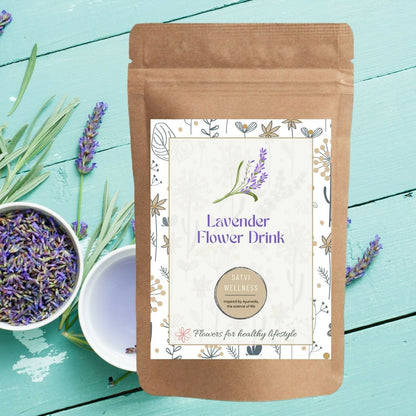 Satvi Wellness Lavender flower Tea | Lavender tea | Lavender flower drink mix