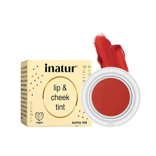 Inatur Lip and Cheek Tint Sunny Red TrueCure