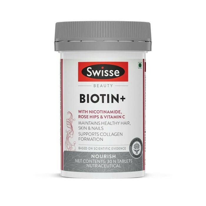 Swisse Biotin+ With Nicotinamide, Rosehip & Vitamin C TrueCure