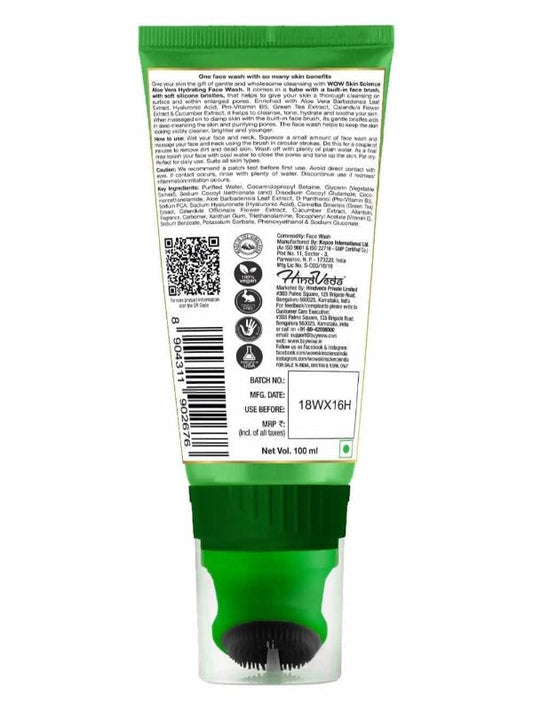 Wow Skin Science Aloe Vera Hydrating Face Wash Gel