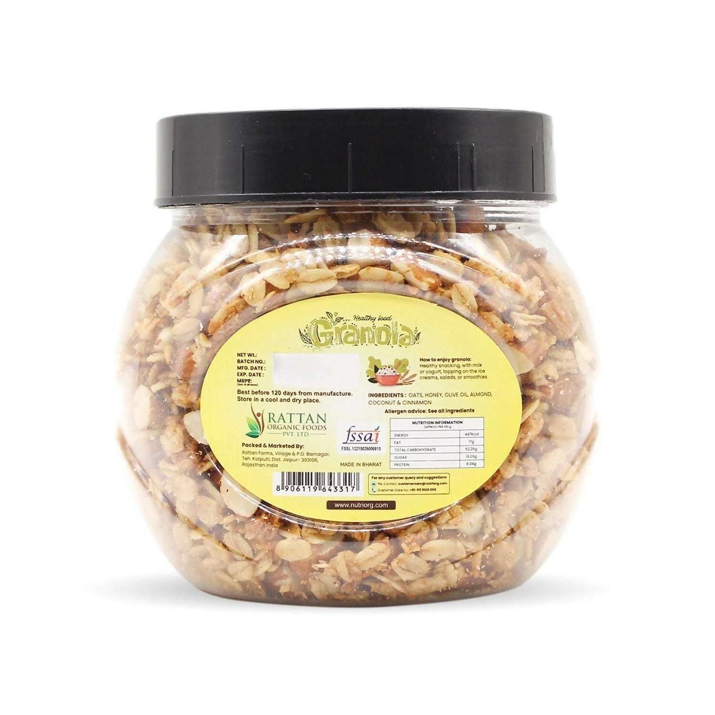 Nutriorg Crunchy Granola Honey & Almond Flavor