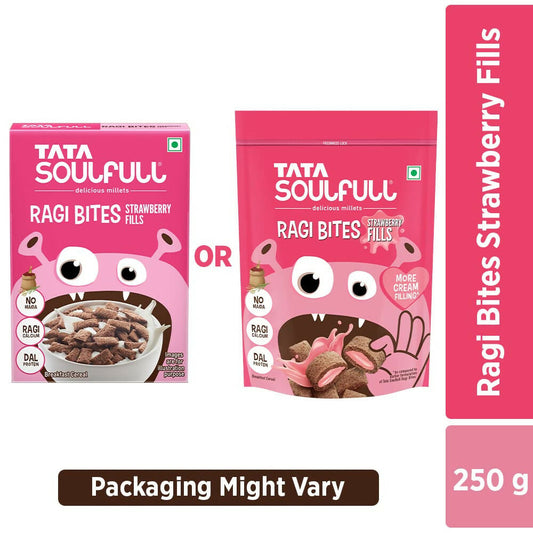 Tata Soulfull Ragi Bites Strawberry Fills Breakfast Cereal