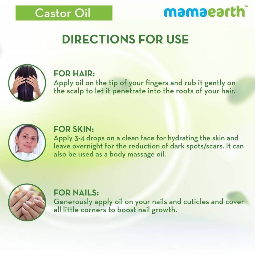 Mamaearth Castor Oil For Skin , Hair and Nails