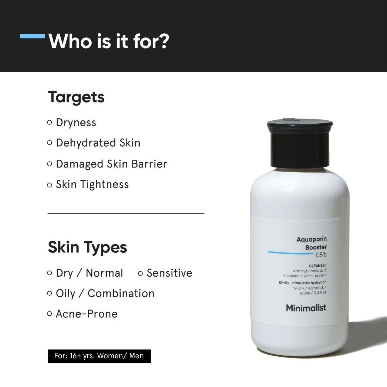 Minimalist Aquaporin Booster 05% Cleanser