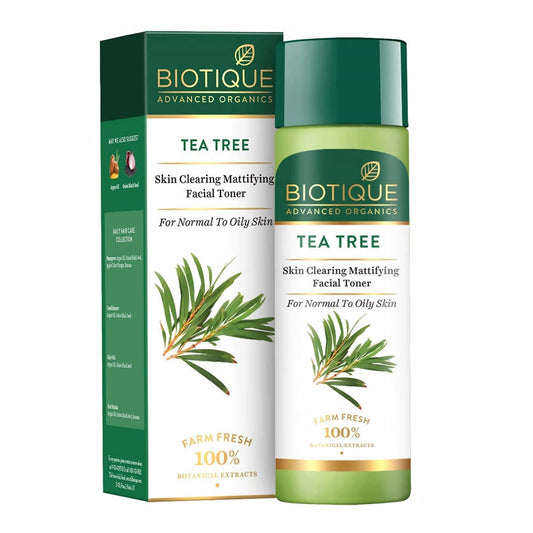 Biotique Advanced Organics Tea Tree Skin Clearing Mattifying Facial Toner TrueCure