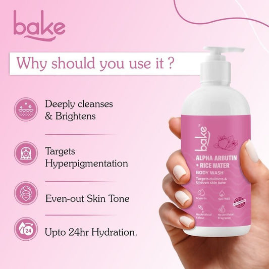 Bake Alpha Arbutin Body Wash