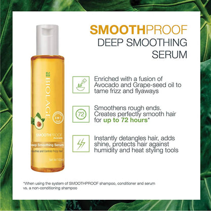 Biolage Smoothproof Avocado Deep Smoothing Serum Deep Smoothening With Avocado & Grape Seed Oil