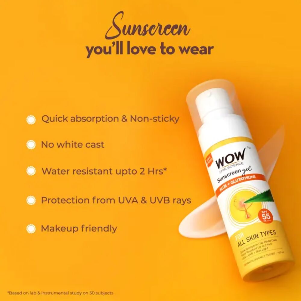 Wow Life Science Sunscreen Gel For All Skin Types