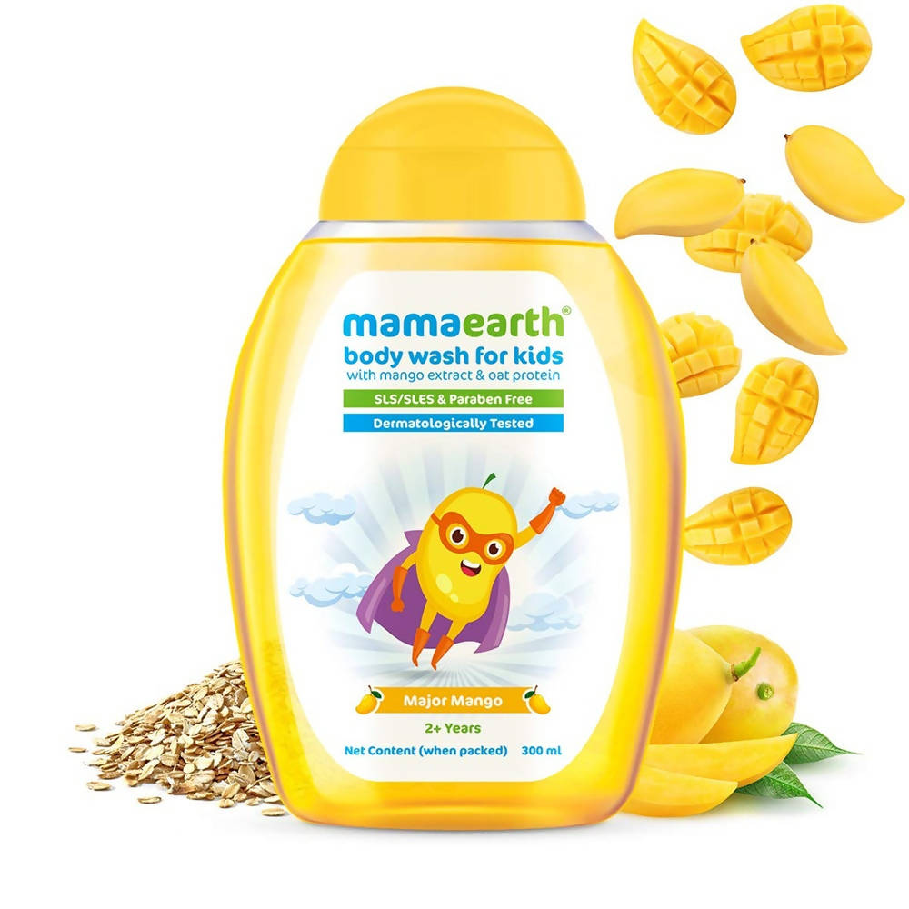 Mamaearth Major Mango Body Wash For Kids with Mango & Oat Protein