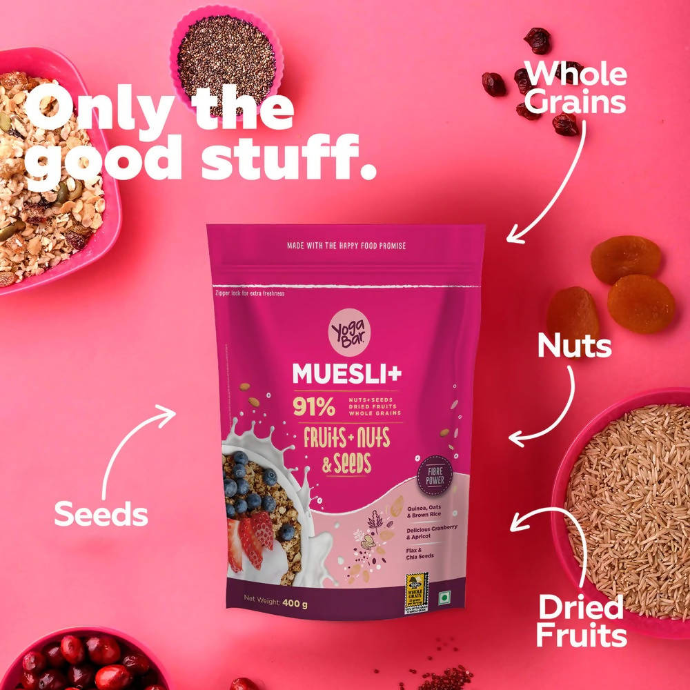 Yoga Bar Fruits, Nuts + Seeds Wholegrain Muesli