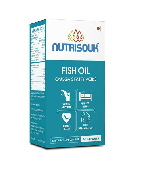 Nutrisouk Fish Oil Omega 3 Fatty Acid Capsules TrueCure