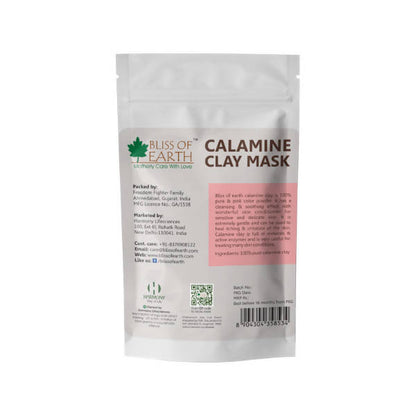 Bliss of Earth Mineral Rich And Natural Calamine Clay Mask