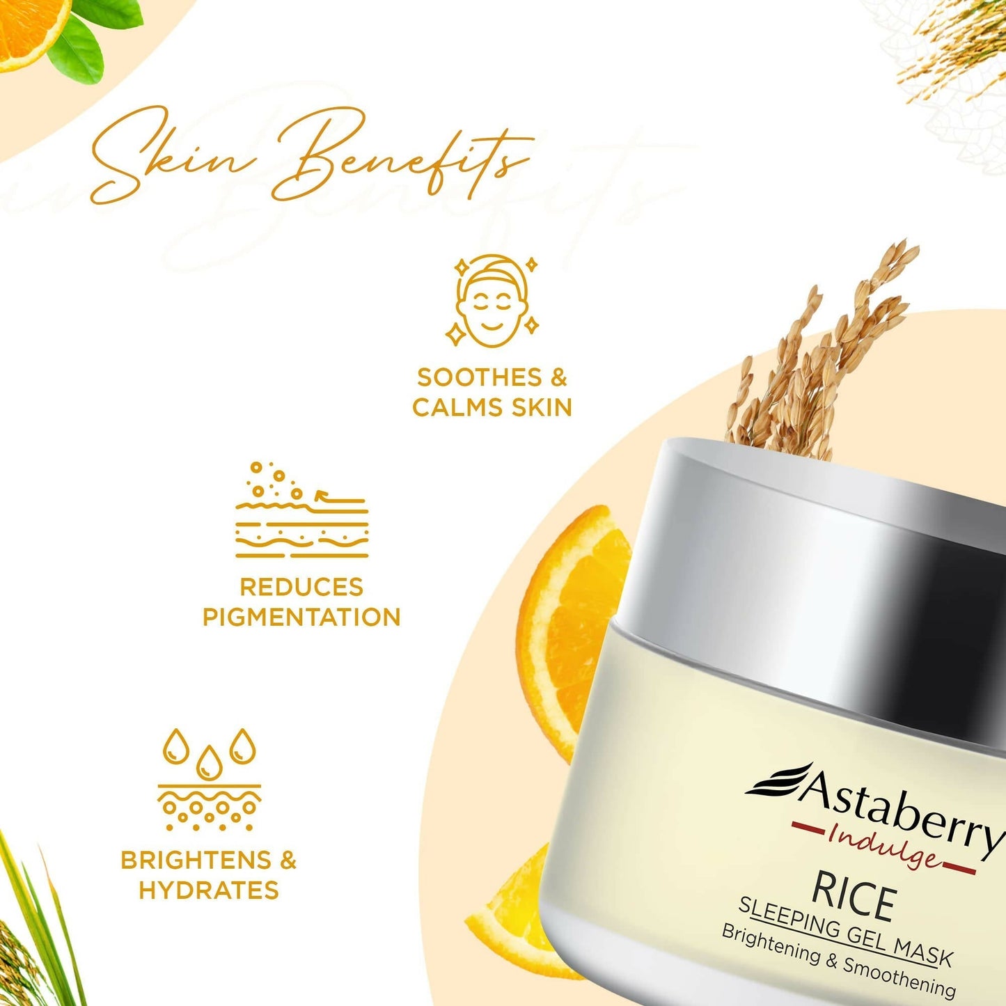 Astaberry Indulge Rice Sleeping Gel Mask