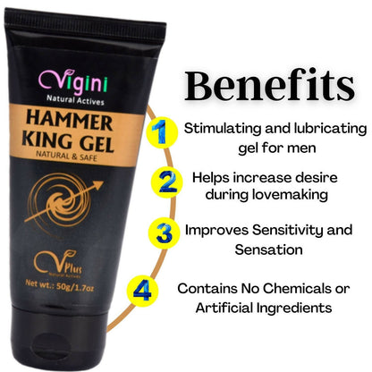 Vigini Natural Actives Hammer King Gel for Men