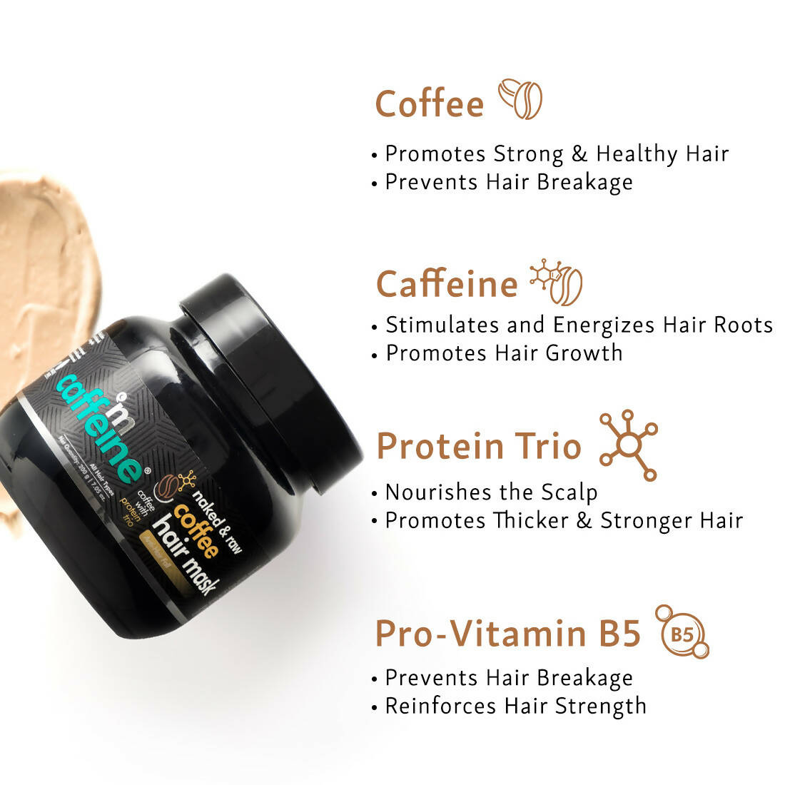 mCaffeine Naked & Raw Coffee Hair Mask