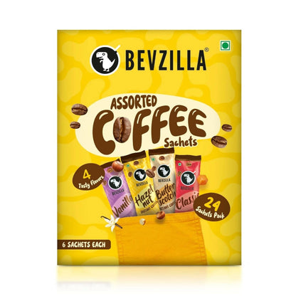 Bevzilla Instant Coffee Powder Sachets 100 % Arabica Coffee