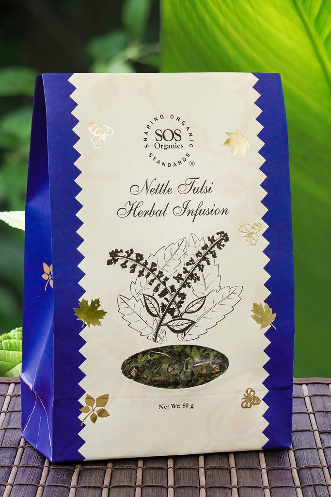 SOS Organics Nettle Tulsi Herbal Infusion TrueCure