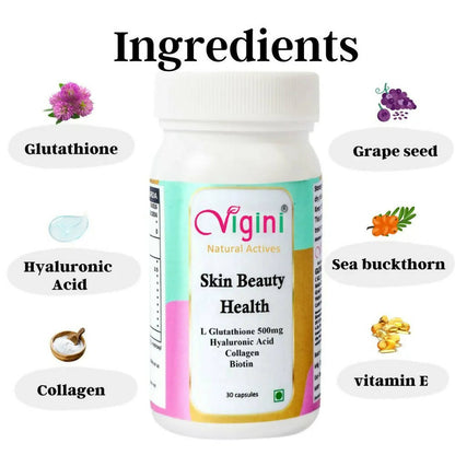 Vigini Natural Active Skin Beauty Health Capsules for Men Women