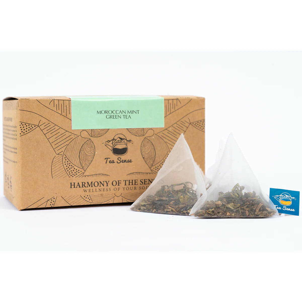 Tea Sense Moroccan Mint Green Tea Bags Box 