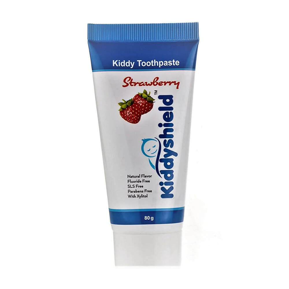 Kiddyshield Fluoride Free Formula Baby Toothpaste Strawberry For Kids 15 Years, Australia, Canada 