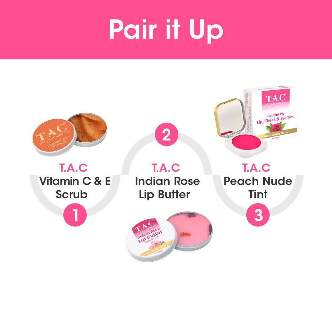 TAC - The Ayurveda Co. Hot Pink Lip, Cheek & Eye Tint