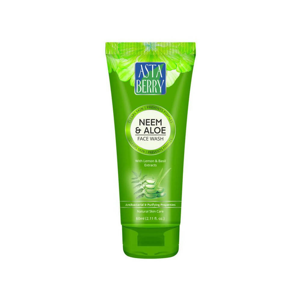 Astaberry Neem & Aloe Face Wash with Lemon & Basil Extracts 