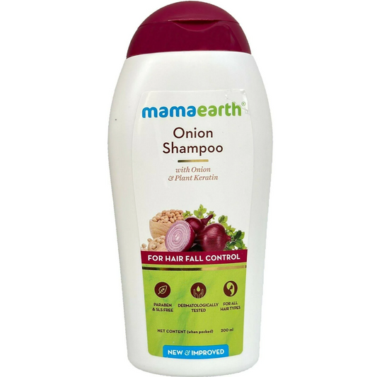 Mamaearth Onion Shampoo with Onion & Plant Keratin For Hair Fall Control 