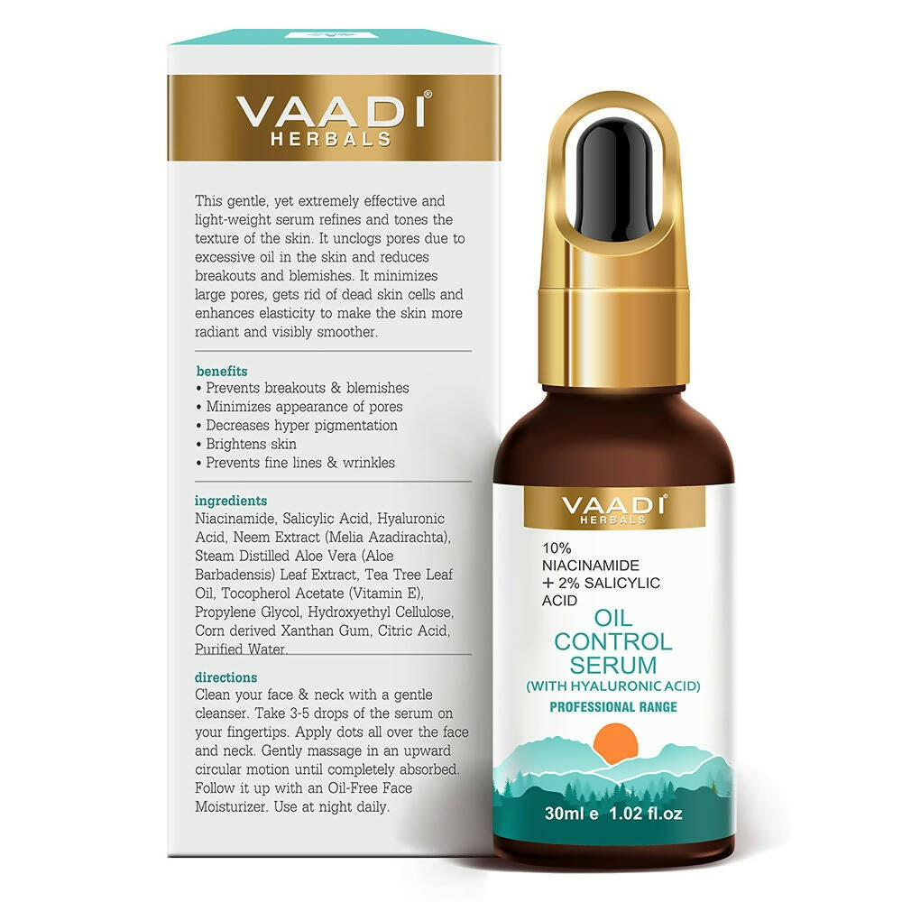 Vaadi Herbals Oil Control Serum With 10 % Niacinamide & 2% Salicylic Acid