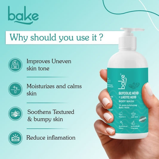 Bake 2% AHA Exfoliating Body Wash