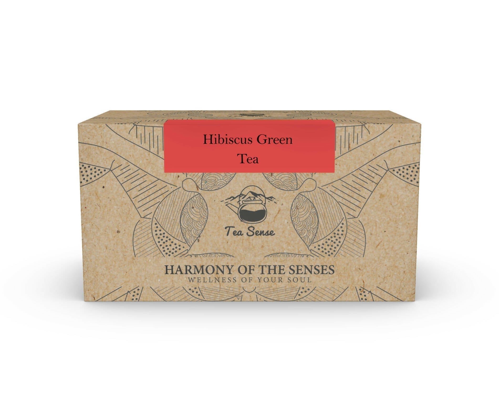 Tea Sense Hibiscus Green Tea Bags Box 