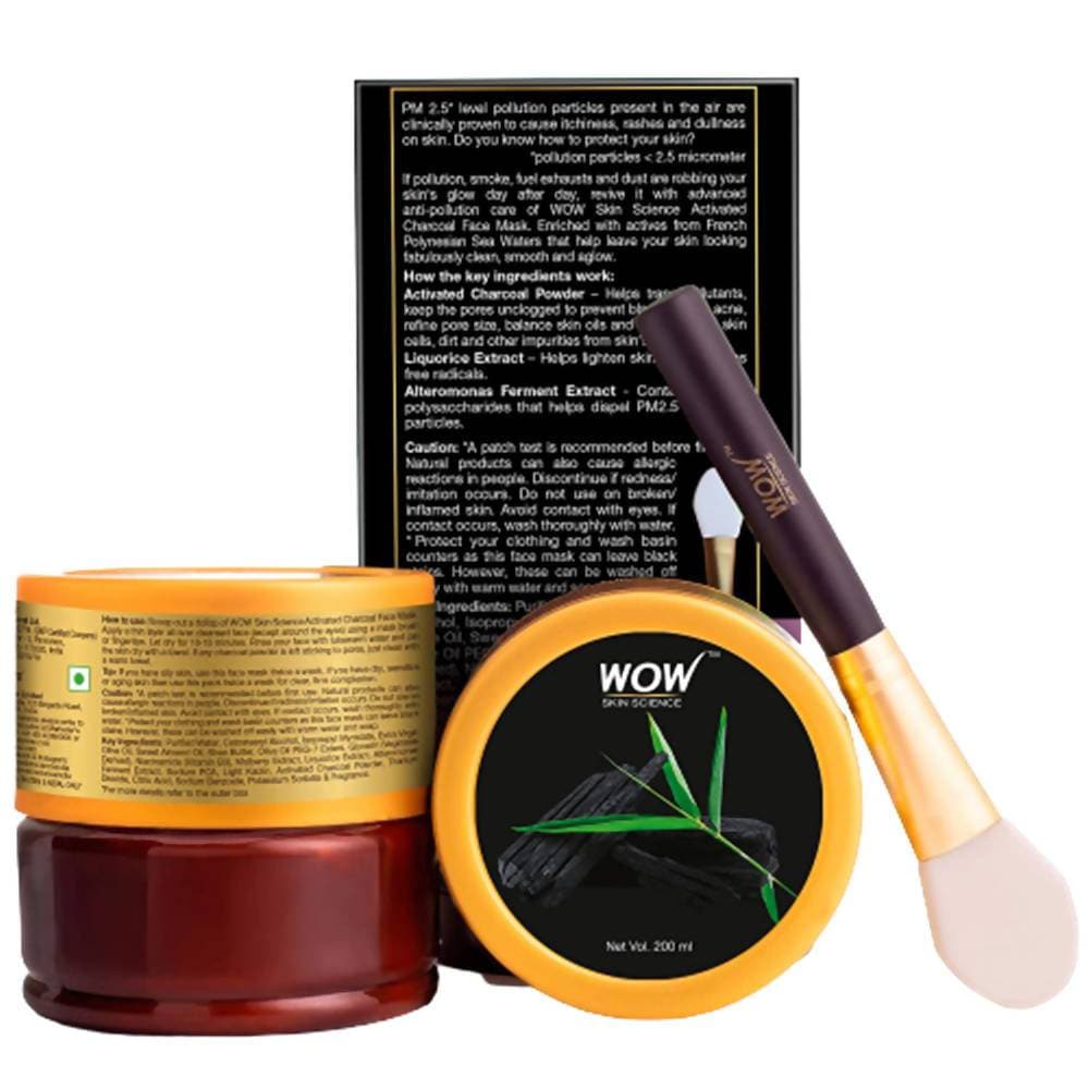 Wow Skin Science Activated Charcoal Face Mask - Drmedicart