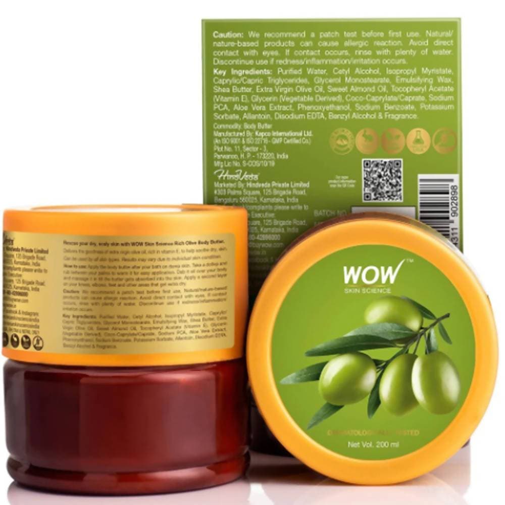 Wow Skin Science Rich Olive Body Butter - Drmedicart