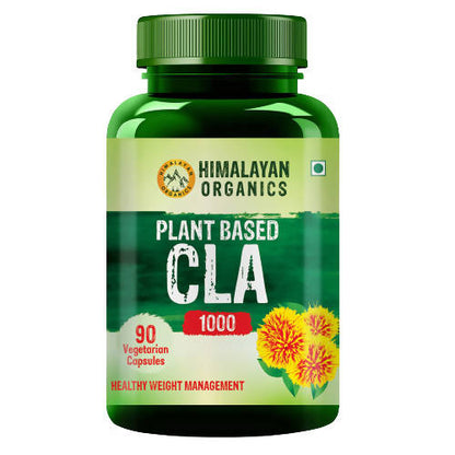 Himalayan Organics Plant Based CLA 1000 Healthy Weight Management Vegetarian Capsules  