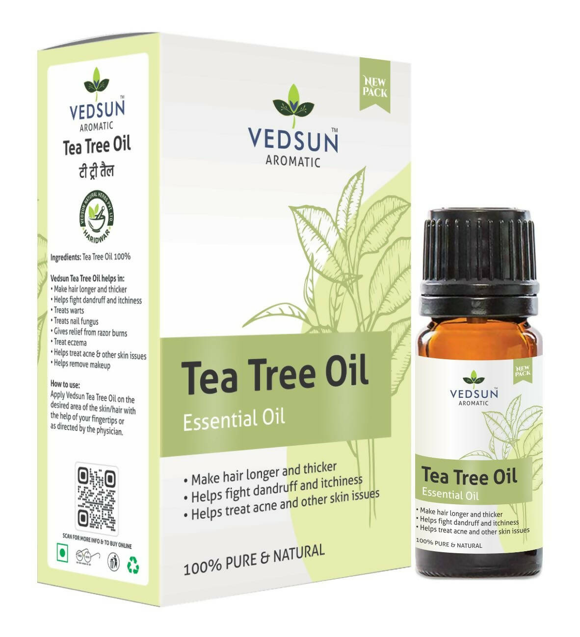 Vedsun Naturals Tea Tree Oil Pure & Organic for Skin 