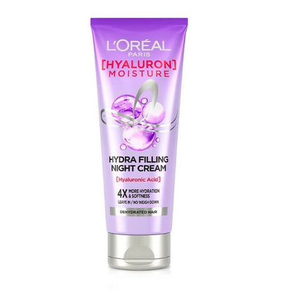 L'Oreal Paris Hyaluron Moisture Hydra Filling Night Cream Hair TrueCure