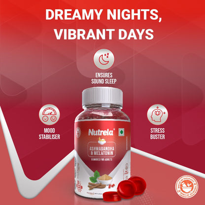 Patanjali Nutrela Ashwagandha & Melatonin Gummies