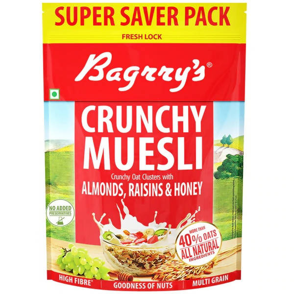 Bagrry's Crunchy Muesli Almonds, Raisins & Honey TrueCure