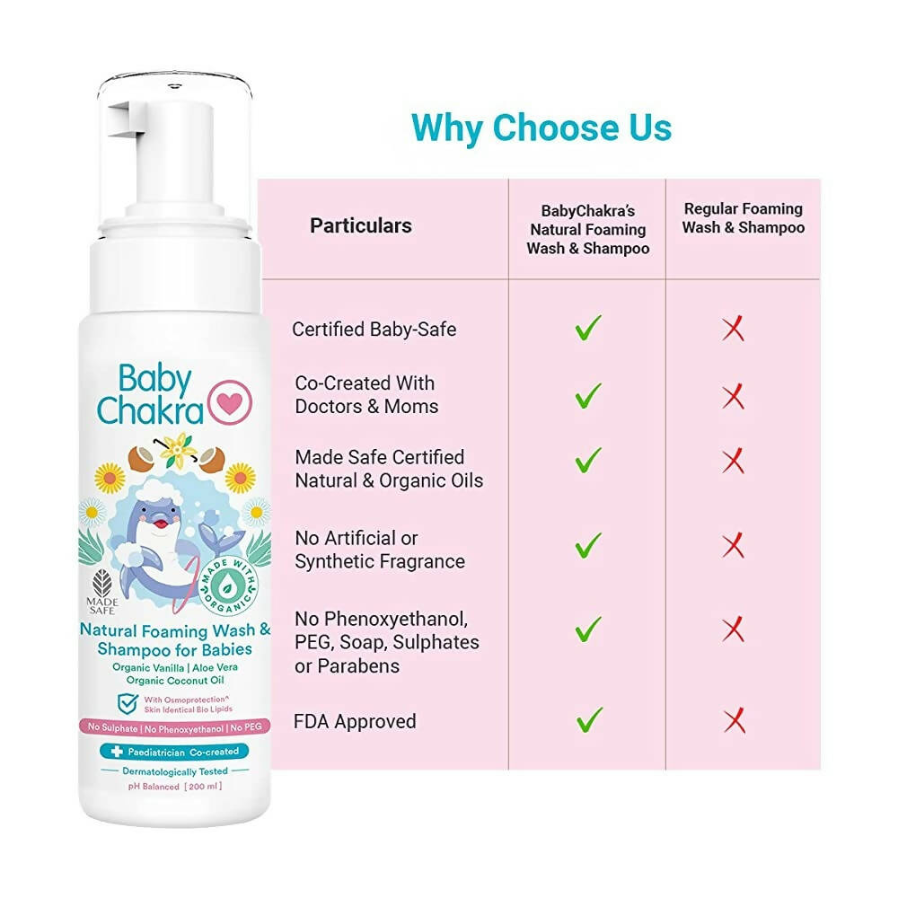 BabyChakra Natural Foaming Wash & Shampoo For Babies