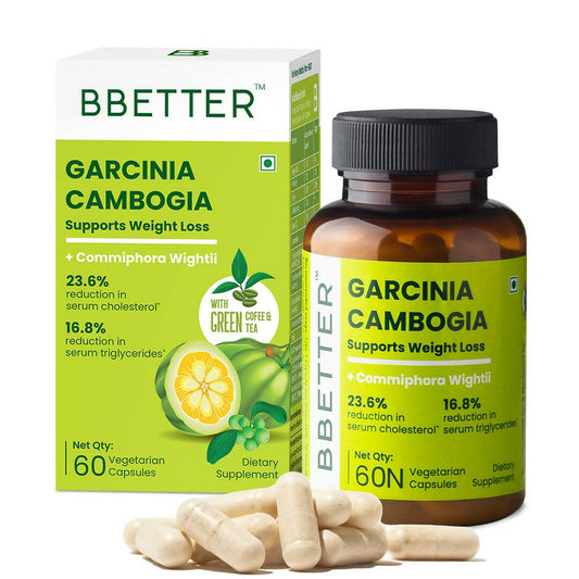 BBETTER Garcinia Cambogia Capsules With Green Coffee Green Tea Extract  